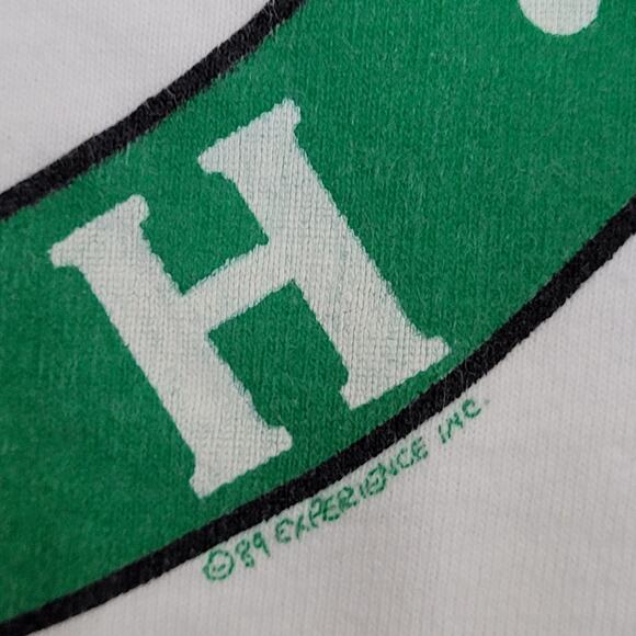 Vintage 1989 Irish Shamrock Shirt Large 21x28 White - Picture 10 of 14